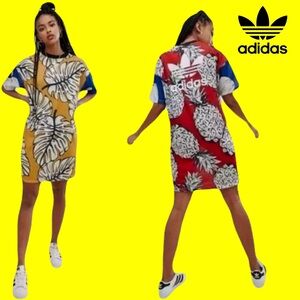 RARE Adidas x FARM “Pineapple Palm Leaf” Tee Dress – Women’s M